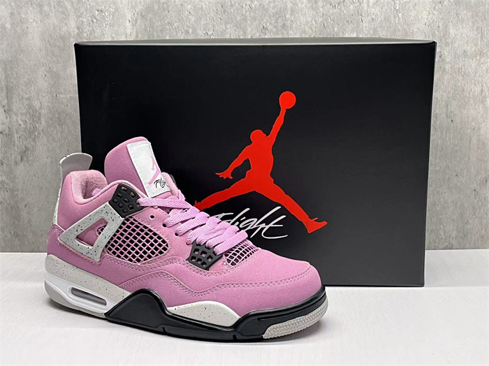 Men's Hot Sale Running weapon Air Jordan 4 Pink Shoes 0205